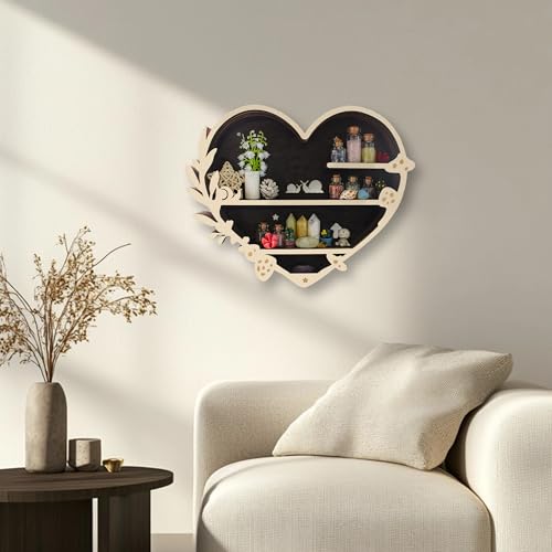 LED Mushroom Floating Shelves Crystal Shelf Display N1692