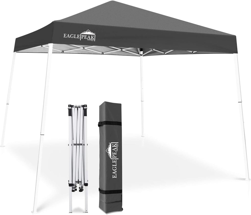 10' x 10' Slant Leg Pop-up Canopy Tent with 64 Square Feet of Shade (Blue) P3727