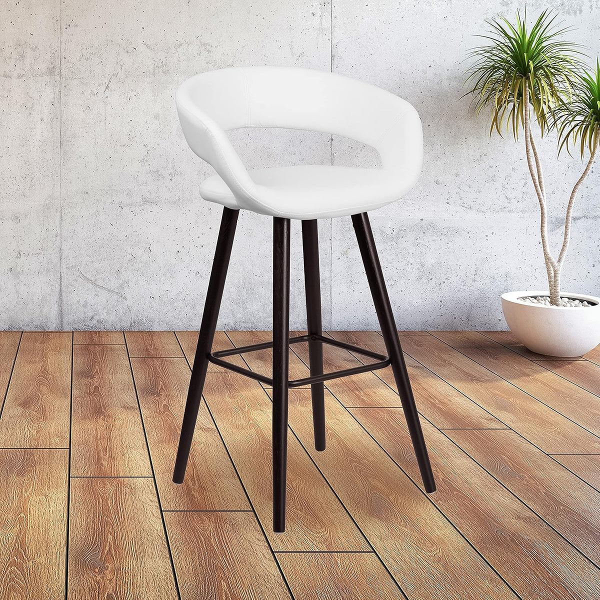 Cappuccino Wood Barstool Q4333