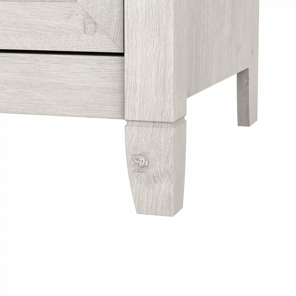 2 Drawer Linen White Oak Lateral File Cabinet B924