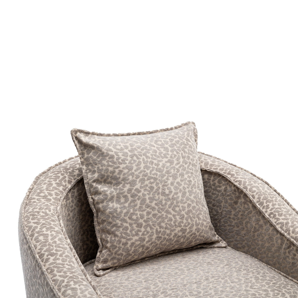 Mid Century Accent Chair with Ottoman M1209