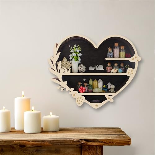 LED Mushroom Floating Shelves Crystal Shelf Display N1692