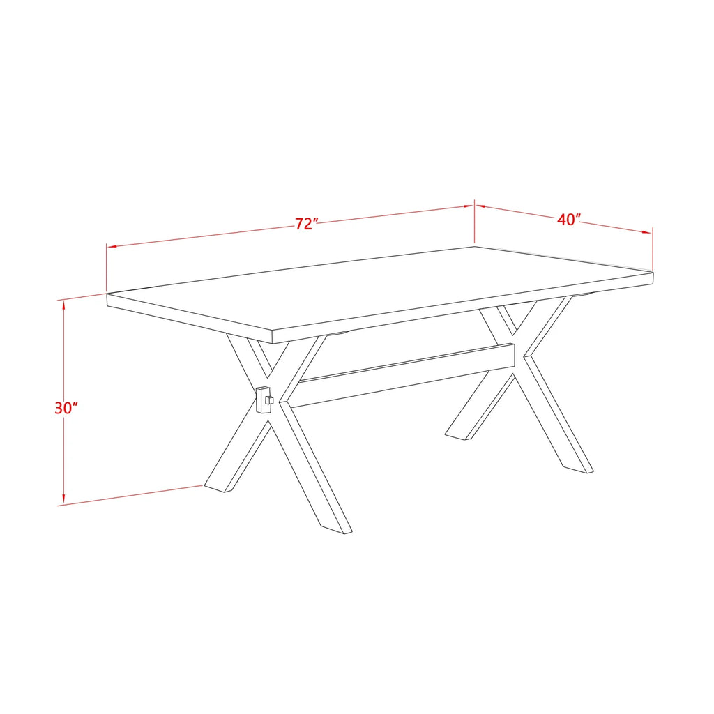 9 Piece Wood Dining Set V7175
