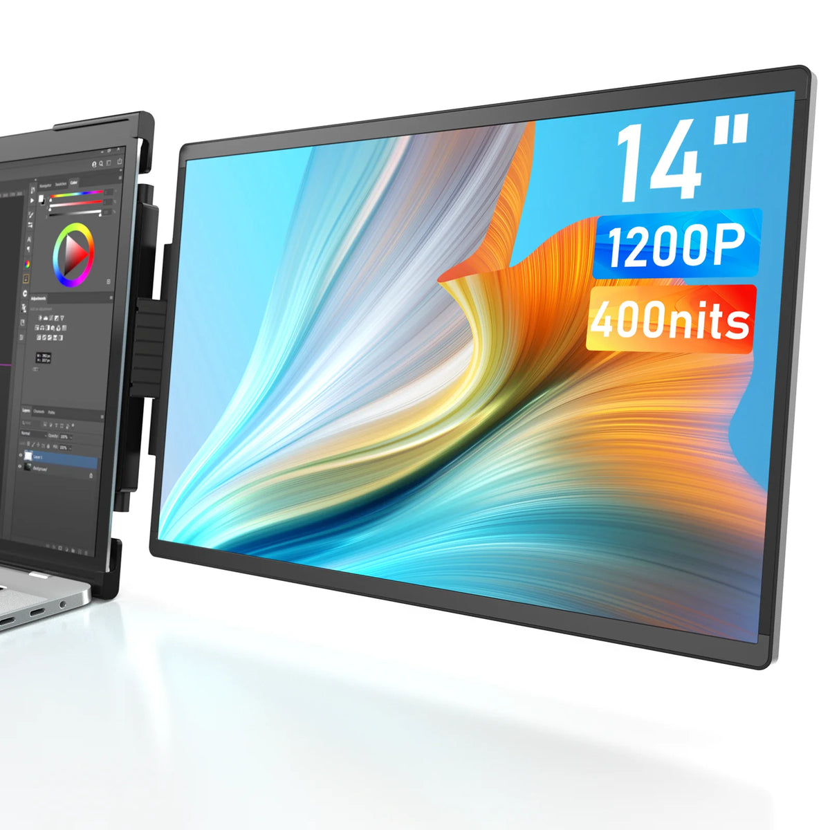 14 Inch Portable IPS Laptop Monitor Extender O962