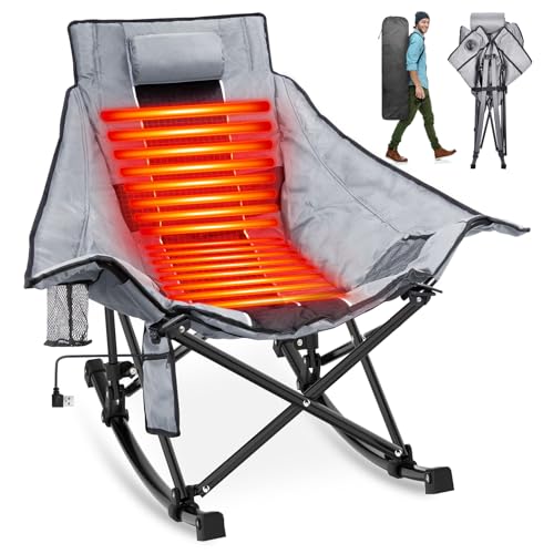 XL Oversized Heated Rocking Camping Chair R485