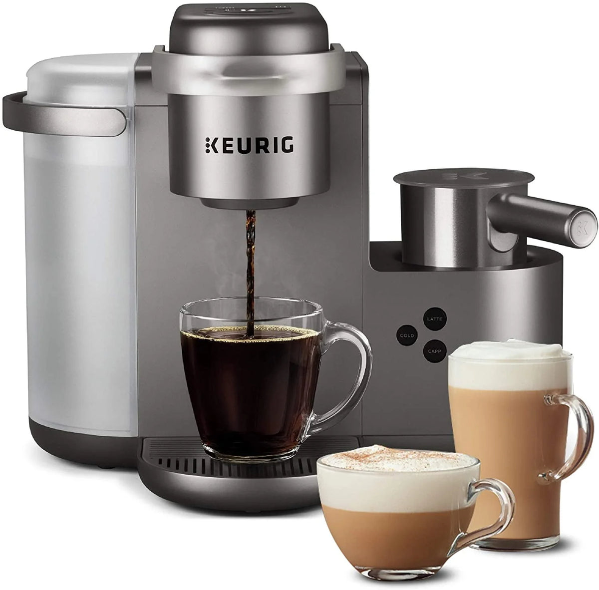 Single Serve Coffee Maker with Milk Frother I984155