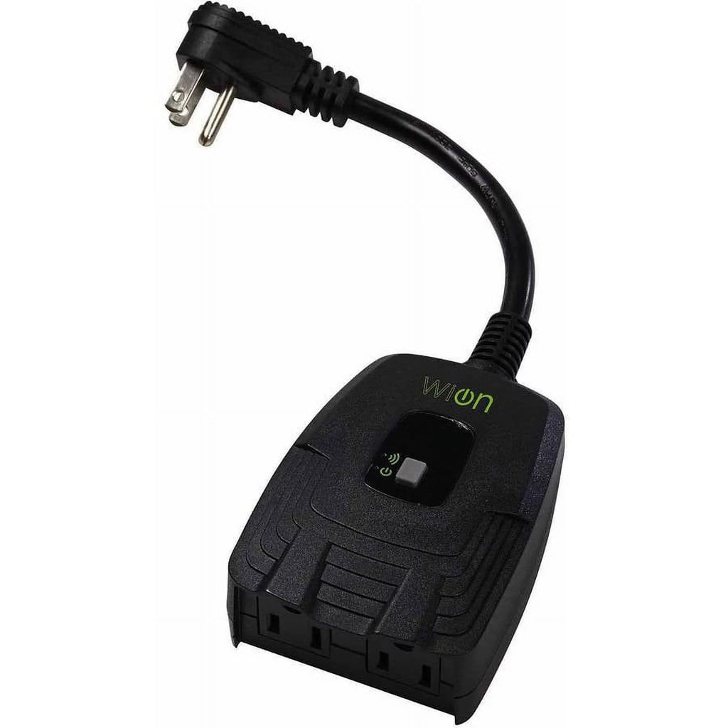 Outdoor Wi-Fi Plug-In Switch, 2 Grounded Outlets, Weather Resistant U329