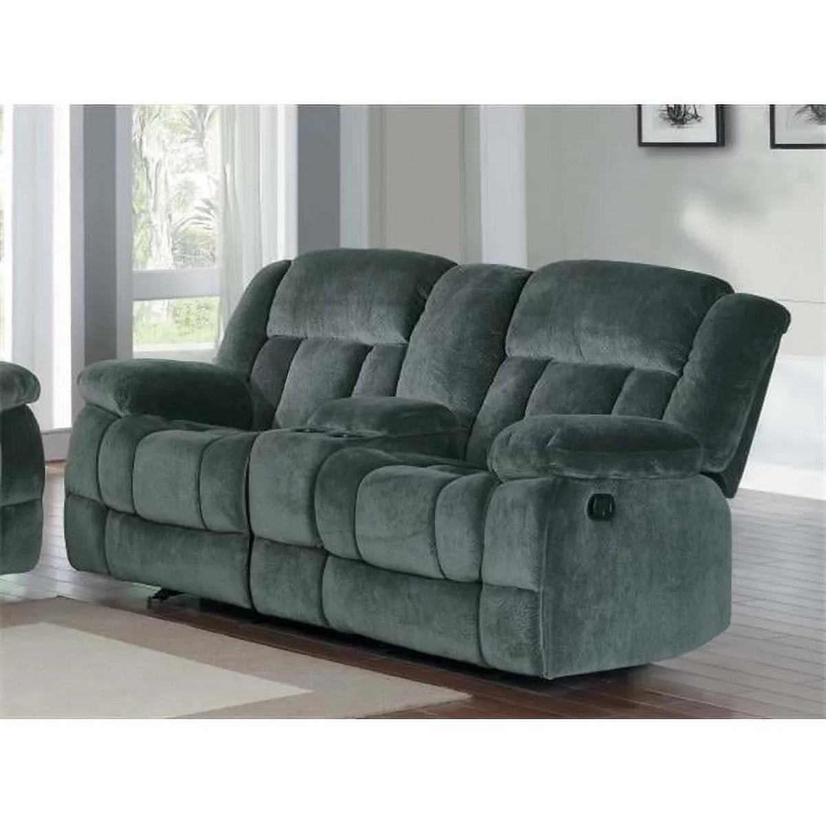 Double Reclining Love Seat in Chocolate D2580