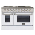 48 in. Natural Gas Range with White Door M608