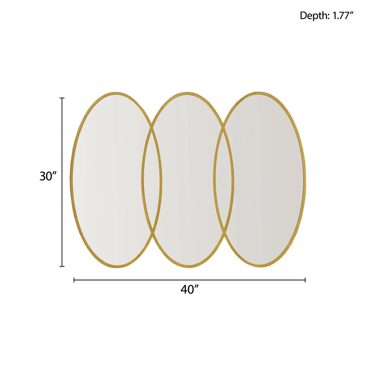 Gold Trio Wall Mirror P540