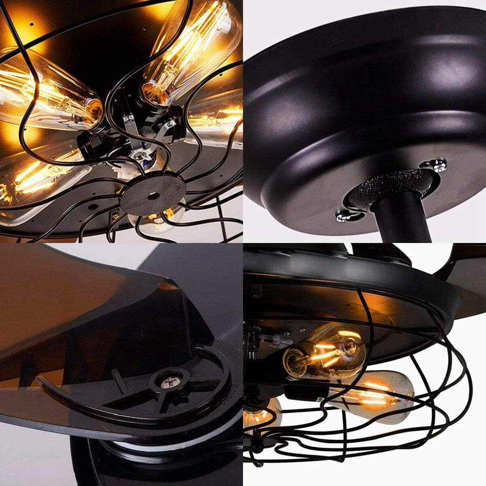 42 Inch Ceiling Fan with Light Retractable Blades A79060