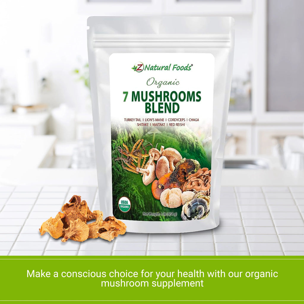 Organic 7 Mushroom Supplement 1 lb C5150