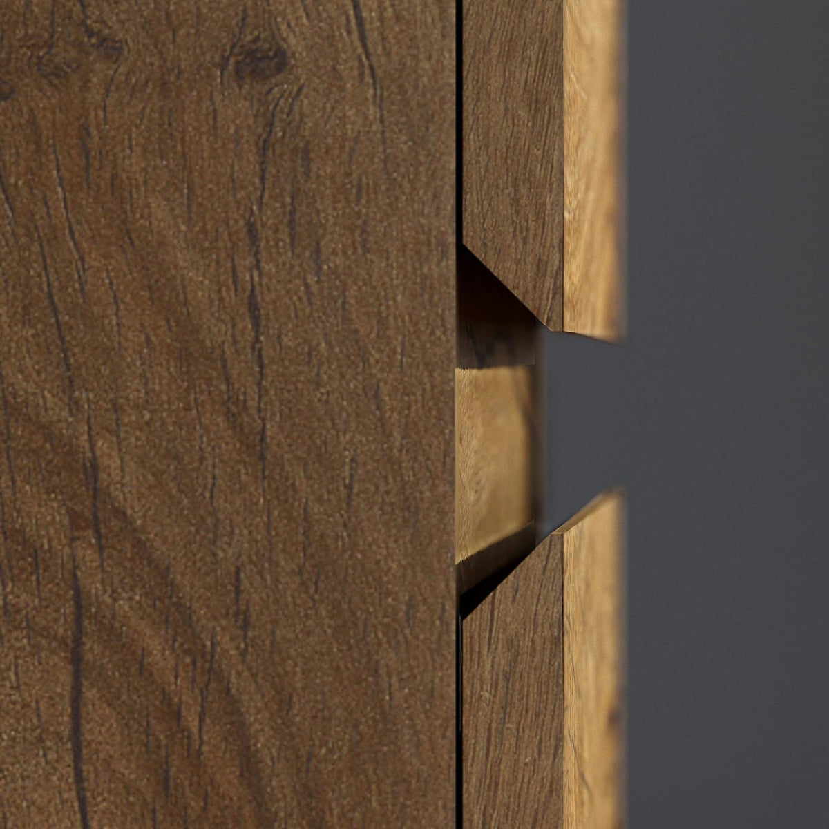 Rustic Brown File Cabinet C295