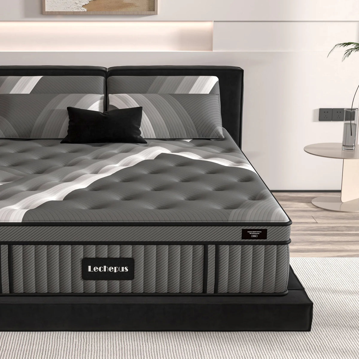 14 Inch Queen Plush Memory Foam Hybrid Mattress X72936