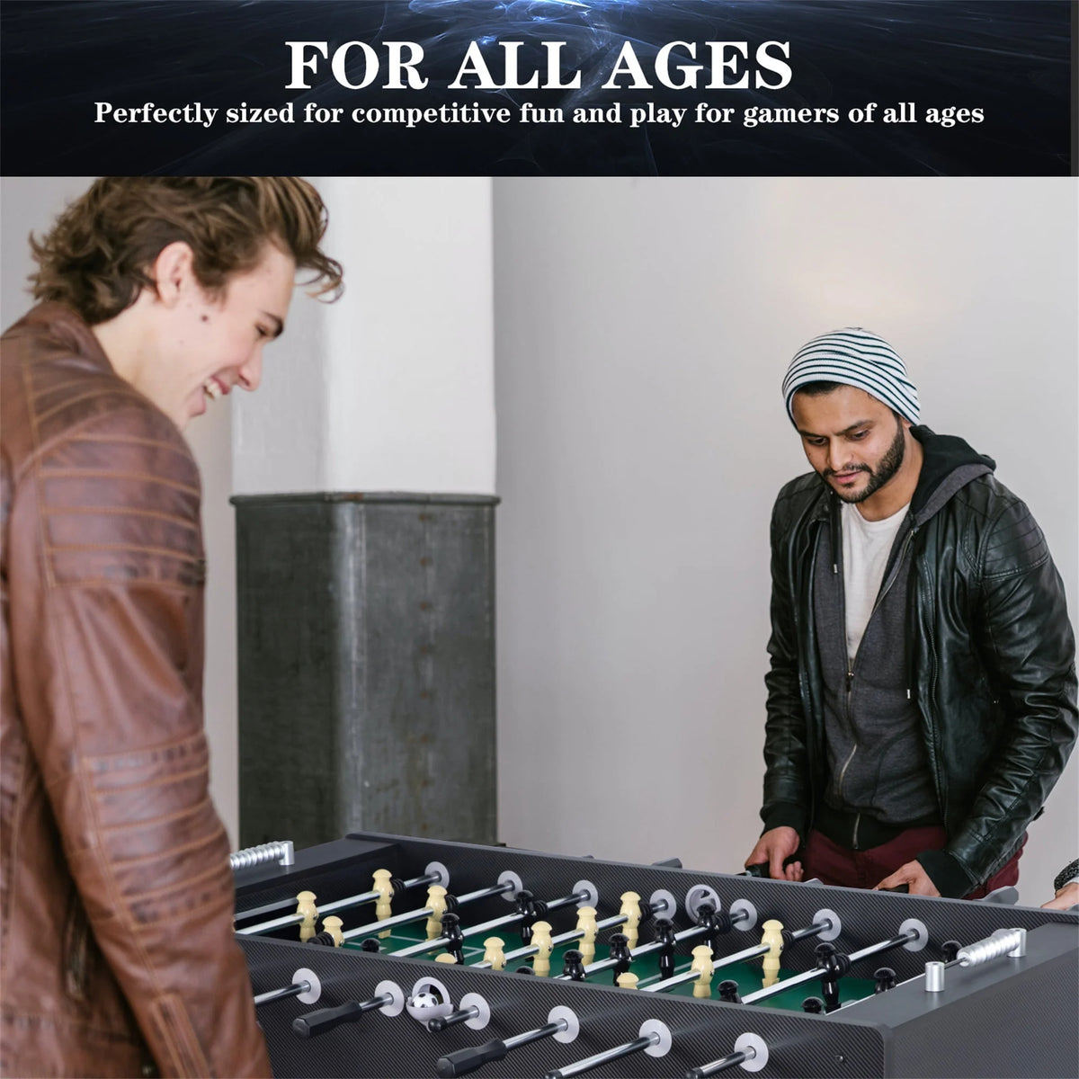 55 Foosball Table with Balls and Leg Levelers R26658