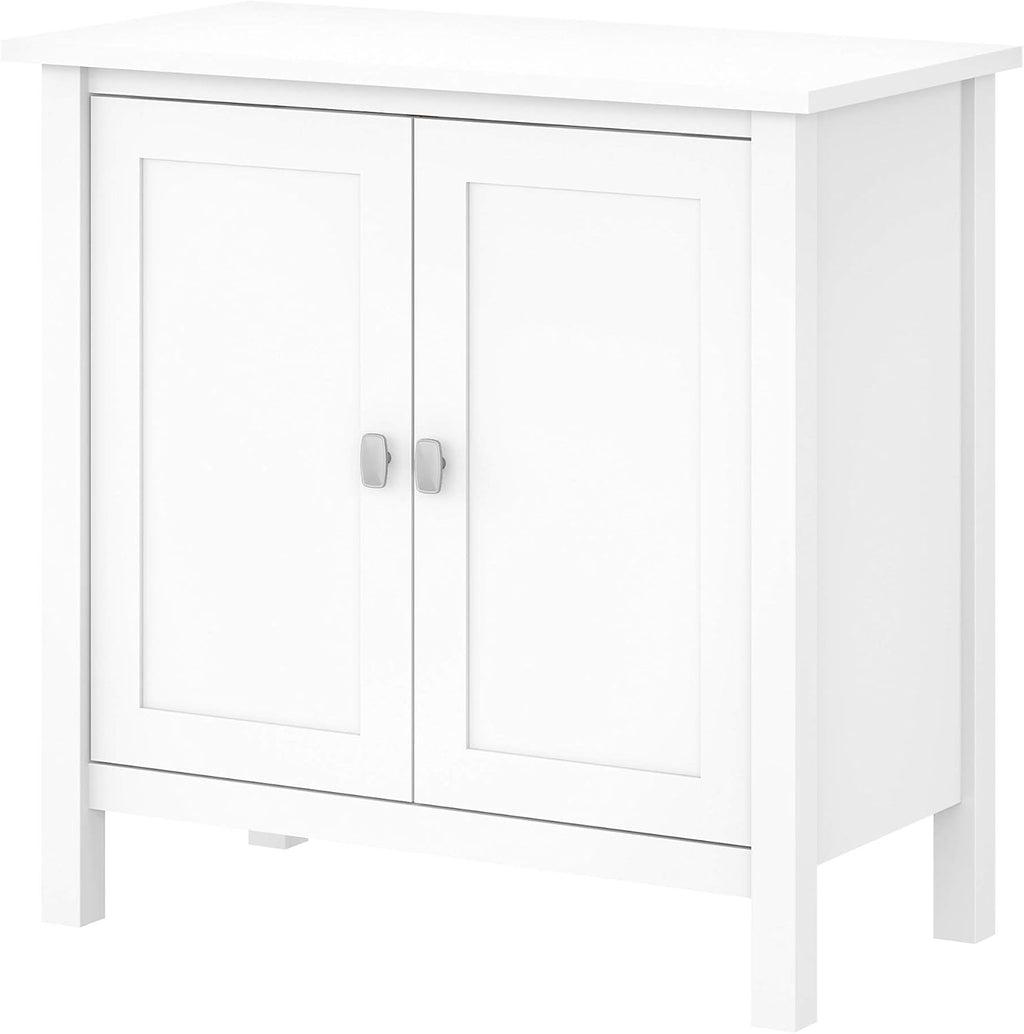 Pure White Accent Storage Cabinet with Doors O1376
