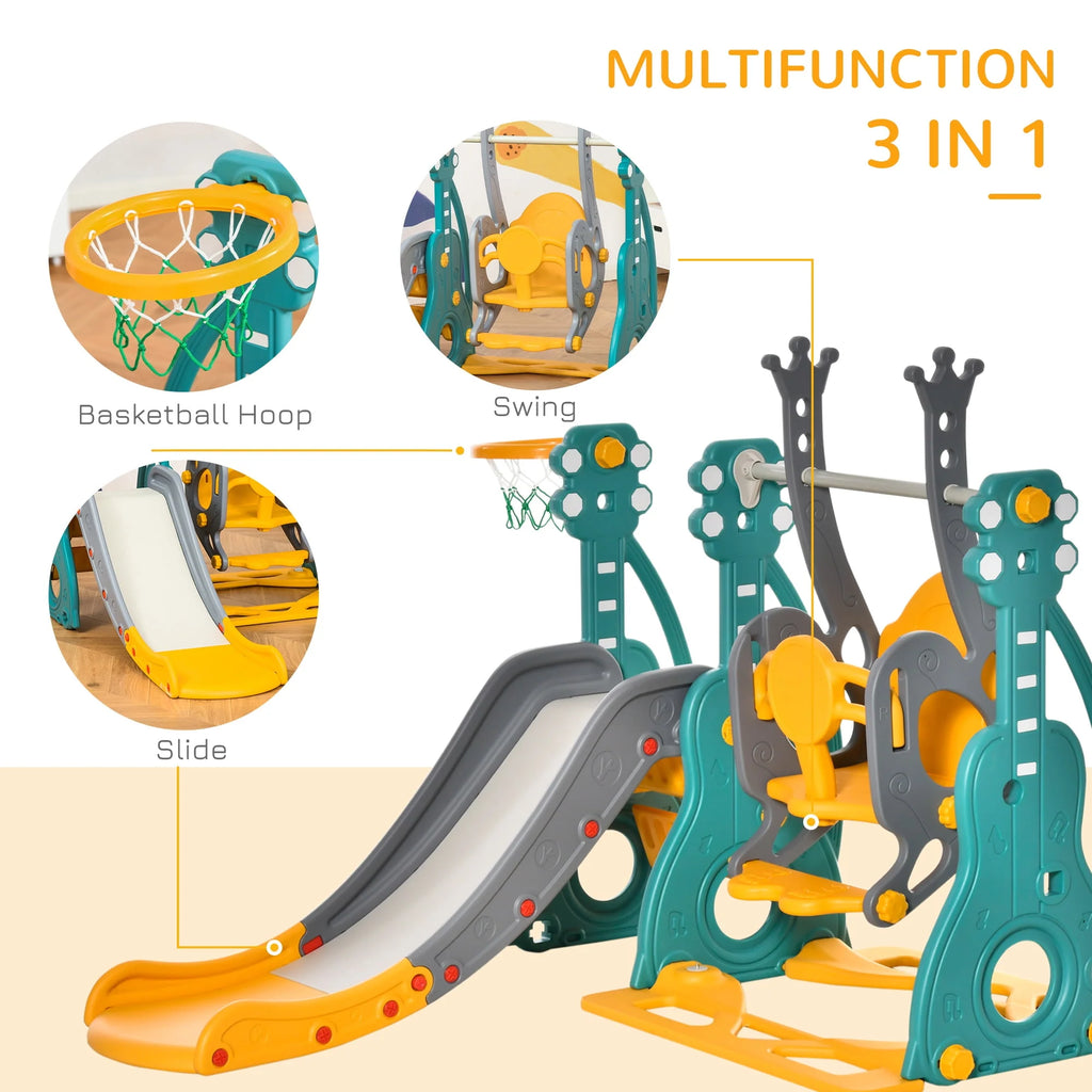 3 in 1 Toddler Swing and Slide Set with Climber N973133