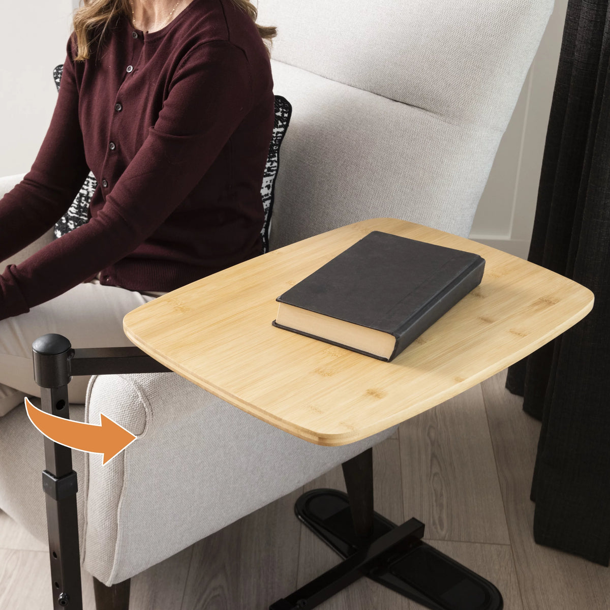 Swivel TV Tray Table Adjustable Laptop Desk and Dinner Tray V782