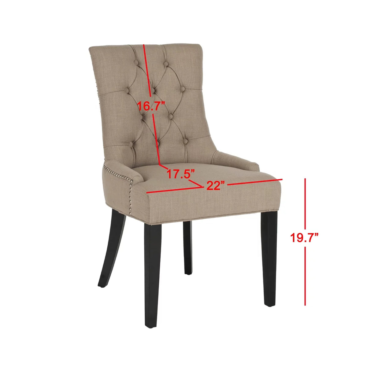 Set of 2 Tufted Side Chair X24341