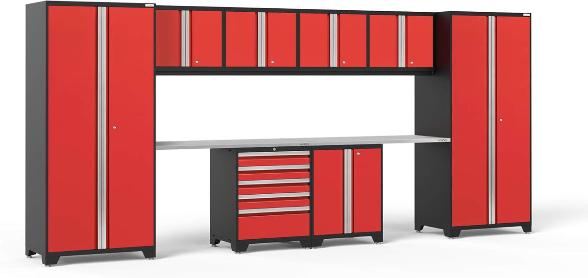 Gray 10 Piece Garage Cabinets F462