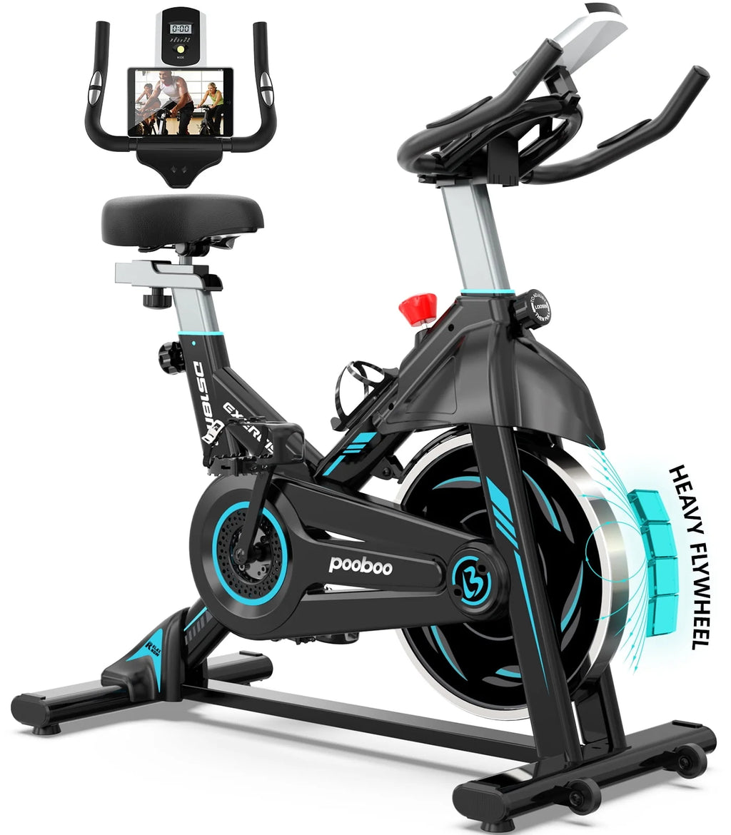 Indoor Cycling Bike Magnetic Stationary Exercise Bike 40lbs Flywheel Y758