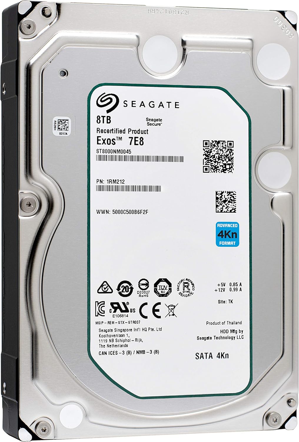 8TB 7200 RPM SATA 3.5-Inch Enterprise Hard Disk Drive A258957