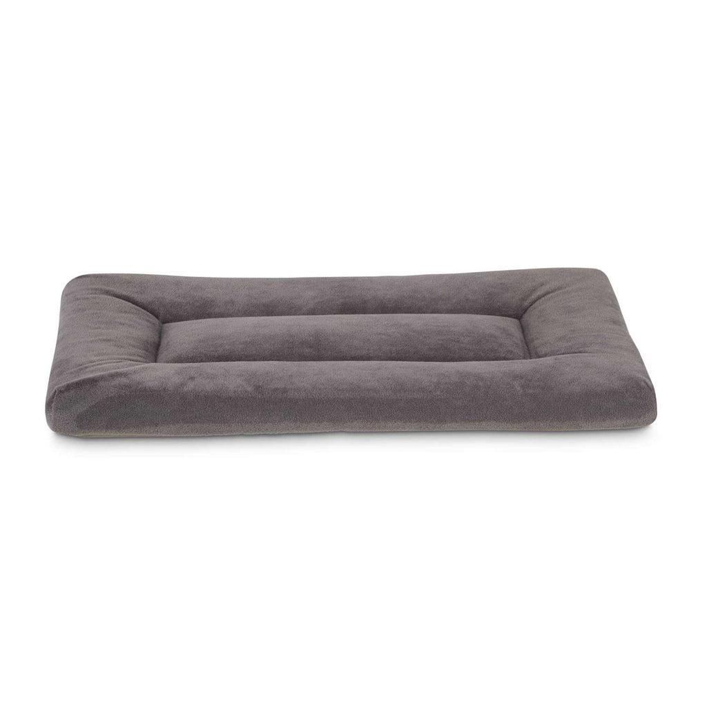 Dark Grey Velvet Dog Crate Mat and Pet Bed N30037