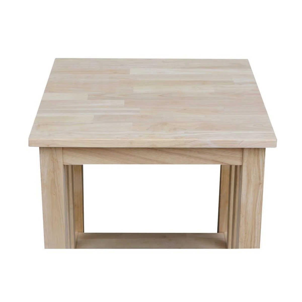 Unfinished Solid Wood End Table O2555