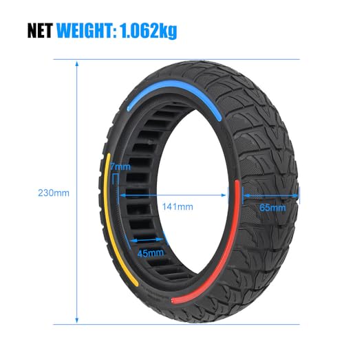 9.5" Off-Road Honeycomb Non-Pneumatic Solid Tire M449469