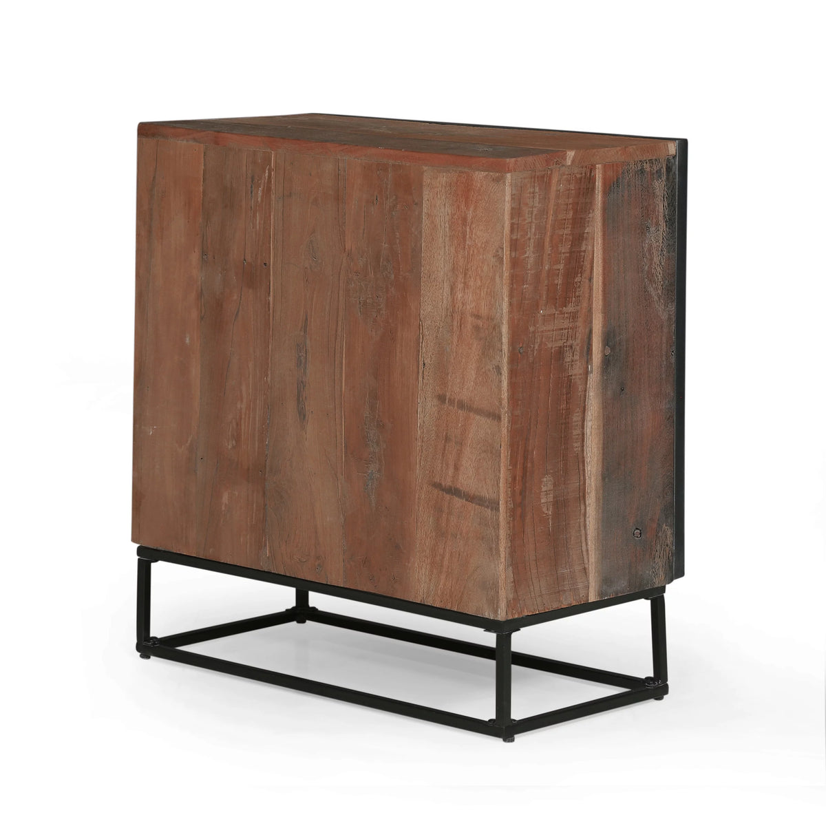 Handcrafted Boho Wood 3 Drawer Cabinet B13058