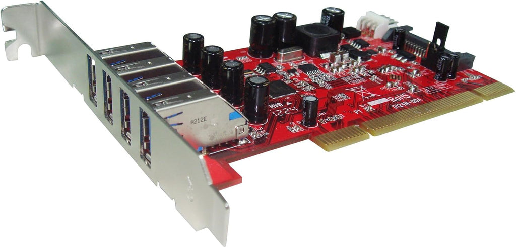 USB 3.0 4-Port Low Profile PCI Host Adapter Card Pack of 2 L8261