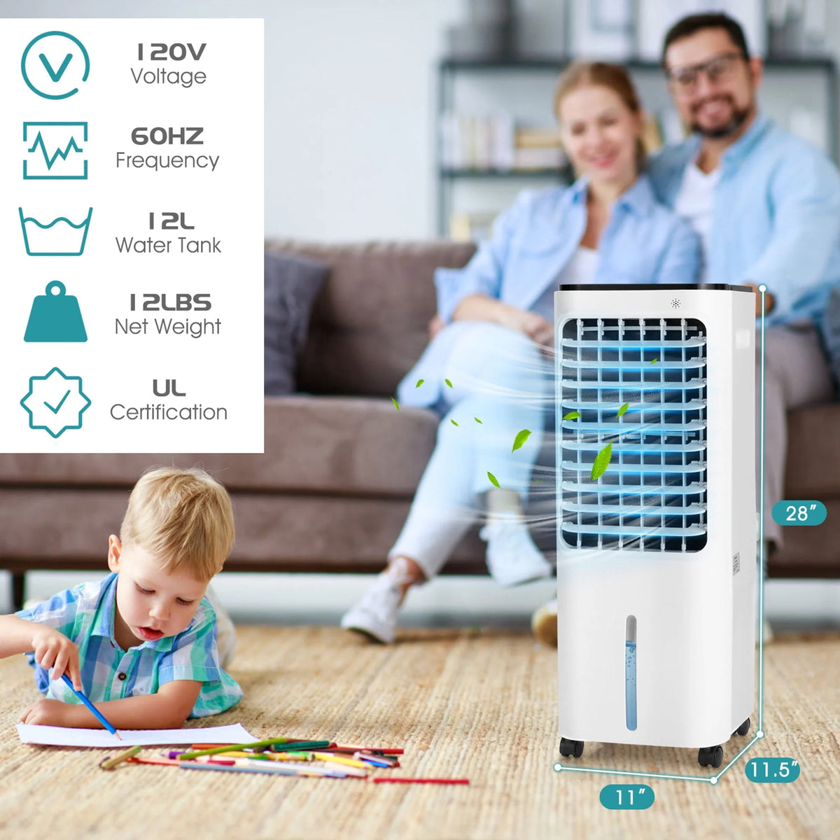 Portable Evaporative Air Cooler with Remote Control J5276