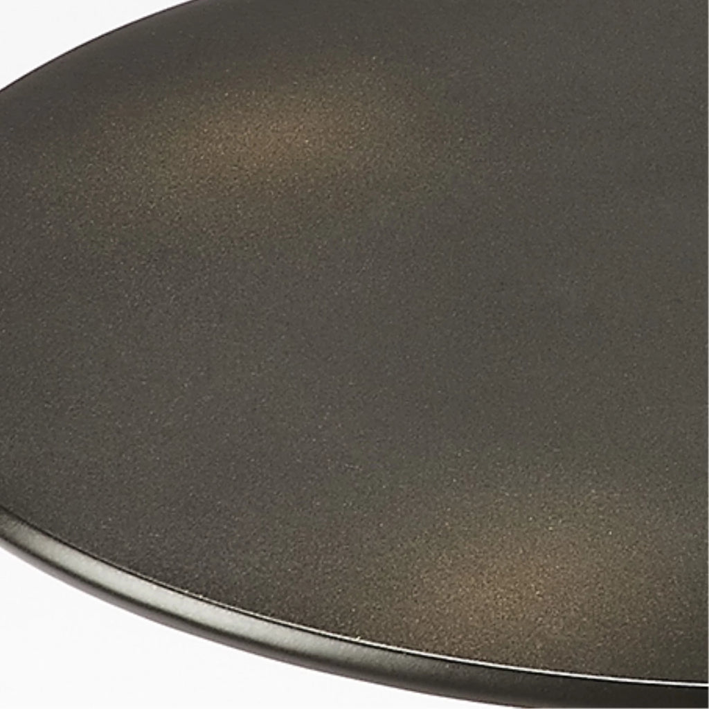 Black Iron Pedestal End Table W44669
