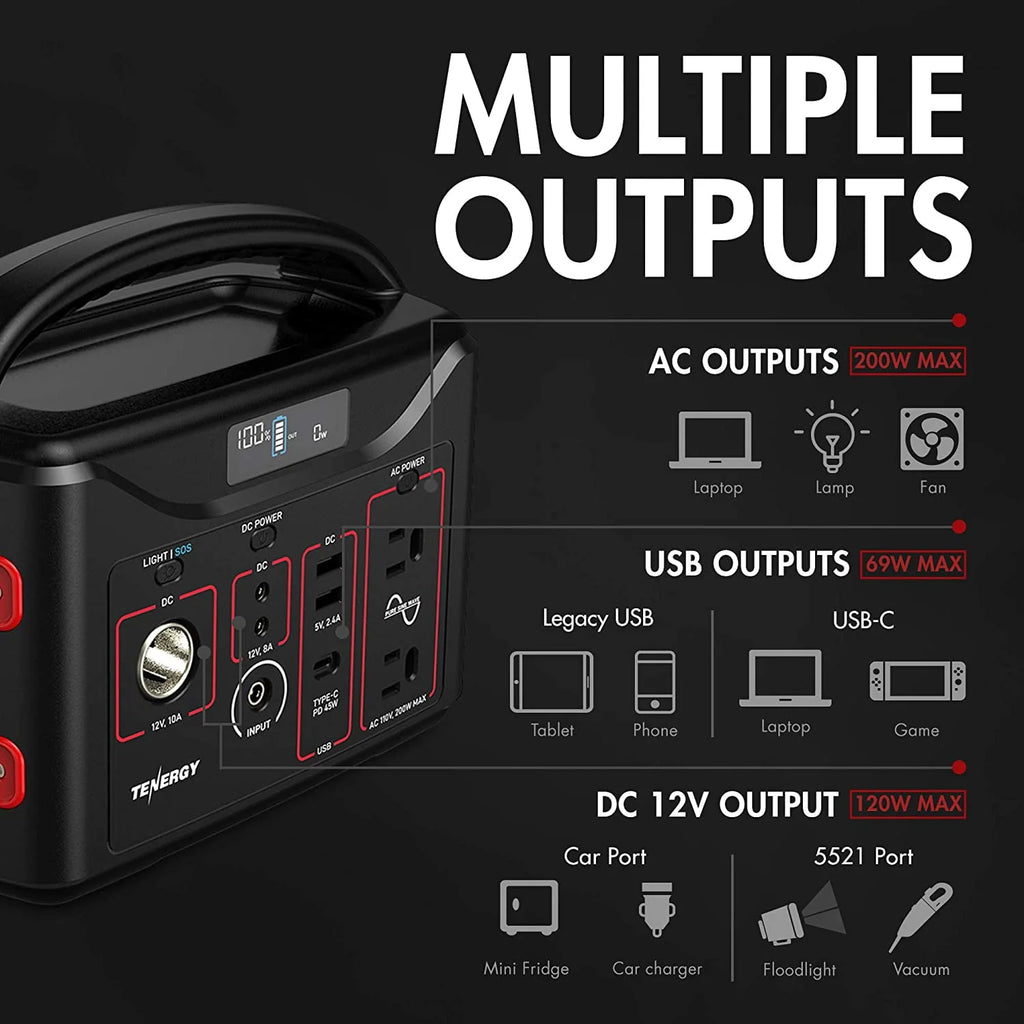 300Wh Portable Power Station J70634