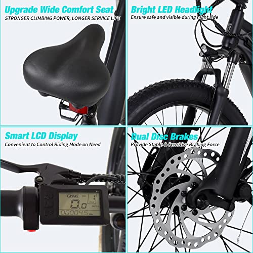 750W Electric Bike 48V 14AH Removable Battery 27.5" Fat Tire 7 Speed Z68562