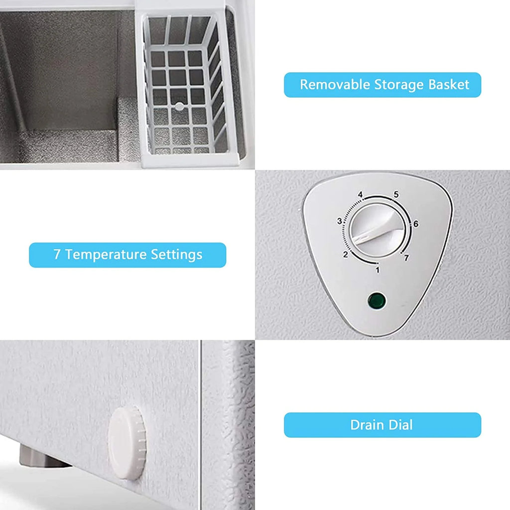 5.0 Cu Ft White Chest Freezer D689922
