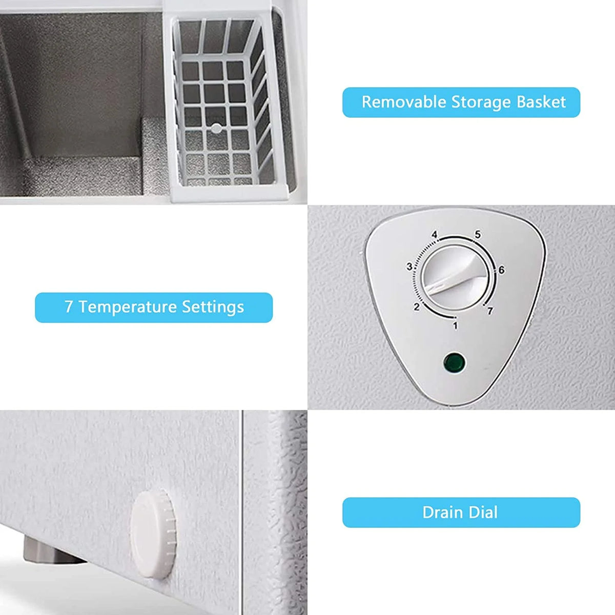 5.0 Cu Ft White Chest Freezer D689922