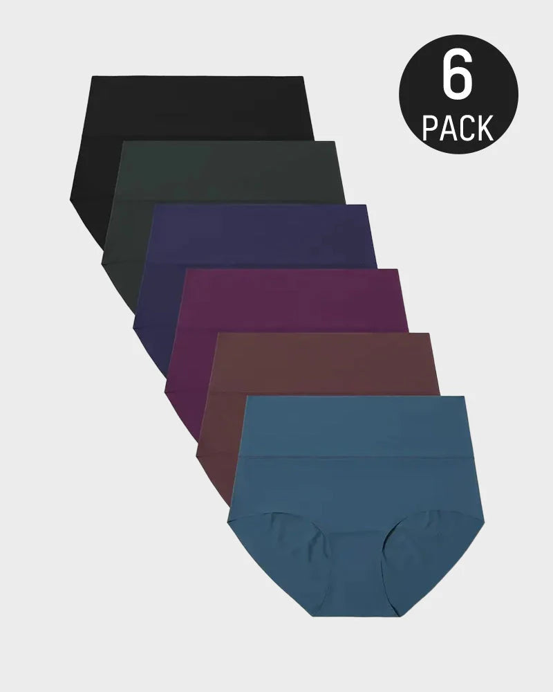 High-Waist No Show Panties 6 Pack P751