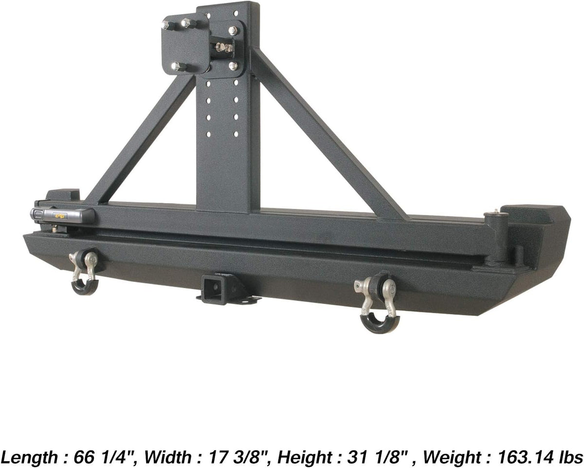 Steel Rear Bumper with Tire Carrier N7530