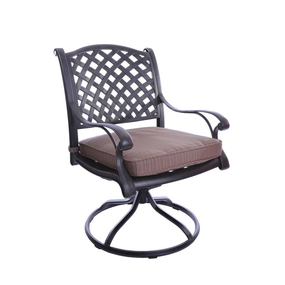 Olefin Aluminum Dining Swivel Rocker with Cushion Set of 2 M640