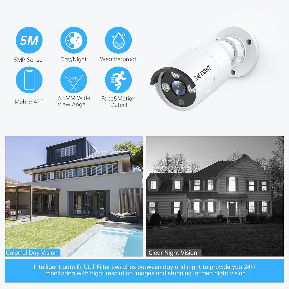 8 Channel 5MP CCTV Security Camera System with 8 Cameras N52000