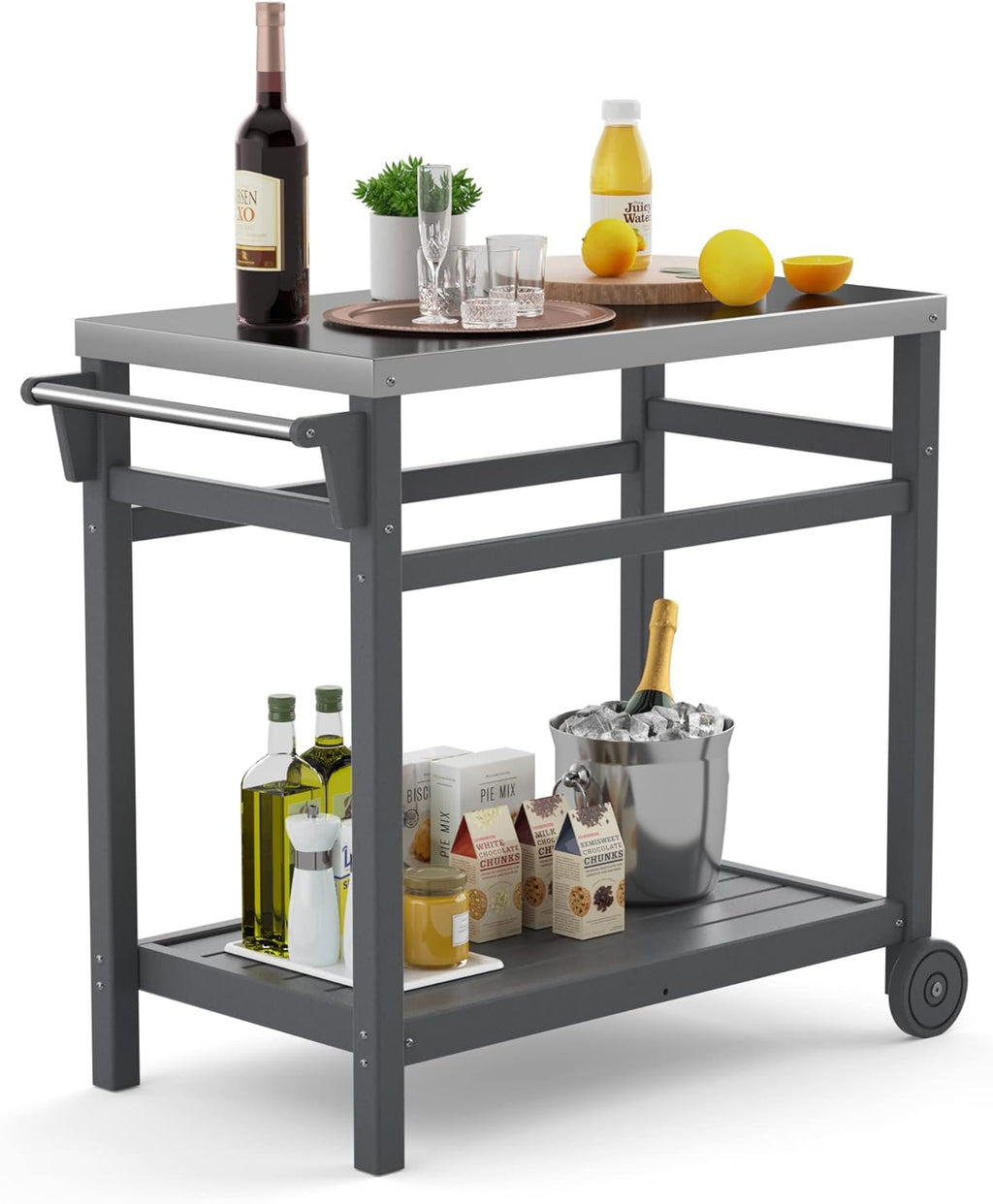 Outdoor Prep Cart Dining Table for Pizza Oven K5991