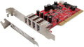USB 3.0 4-Port Low Profile PCI Host Adapter Card Pack of 2 L8261