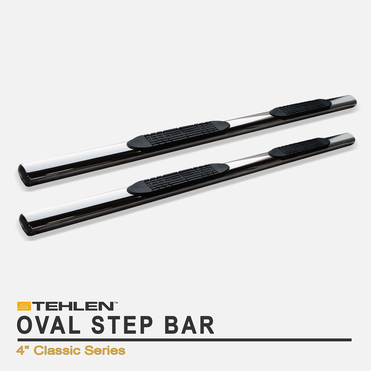 Stainless Steel 4 Oval Side Step Nerf Bars K84405