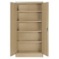 Steel Storage Cabinet, Recessed Handle, Tan, Unassembled I161394