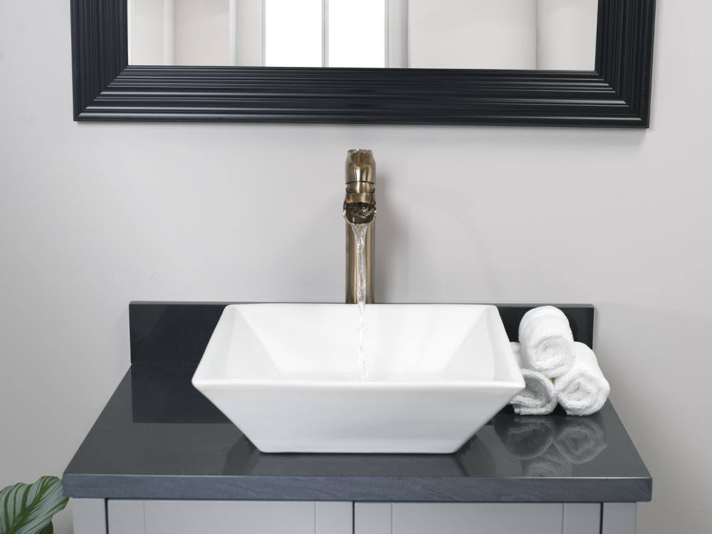 Brushed Bronze 1-Handle Vessel Bathroom Sink Faucet with Drain J89803