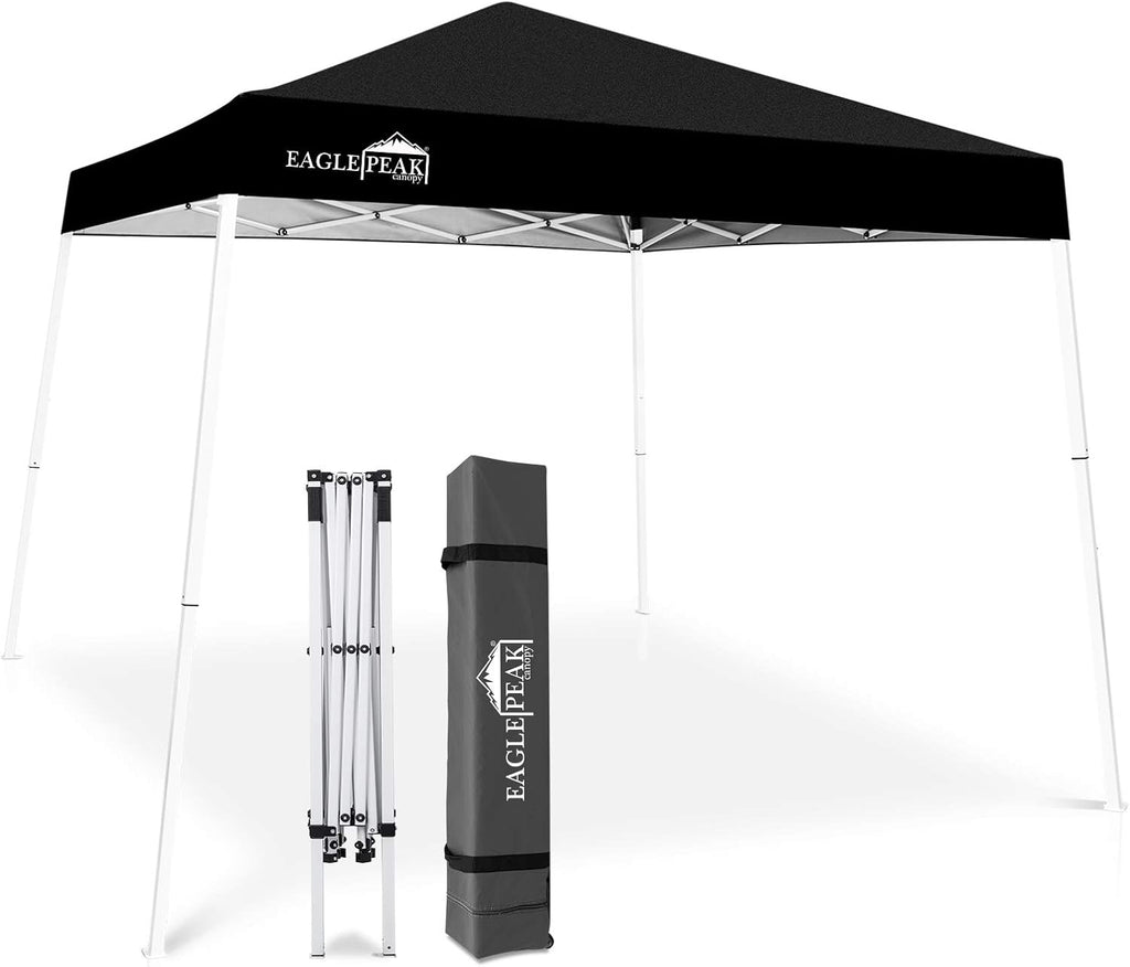 10' x 10' Slant Leg Pop-up Canopy Tent with 64 Square Feet of Shade (Blue) P3727