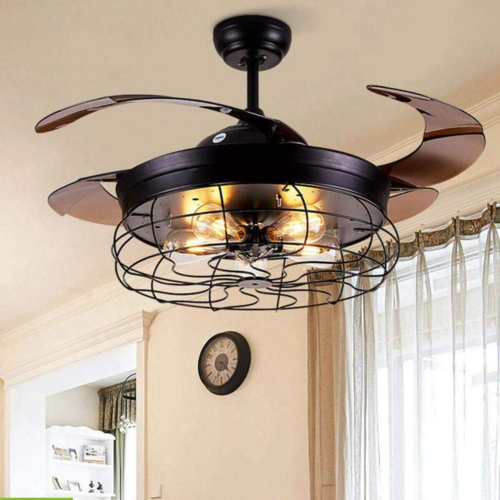 42 Inch Ceiling Fan with Light Retractable Blades A79060