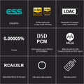 Black HiFi DAC Preamp Decoder D664708