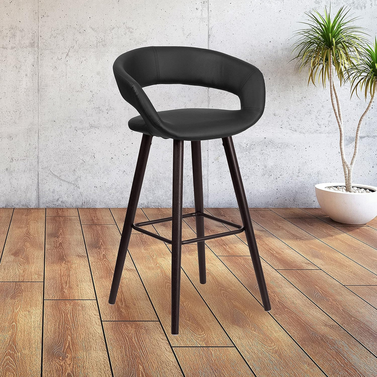 Cappuccino Wood Barstool Q4333